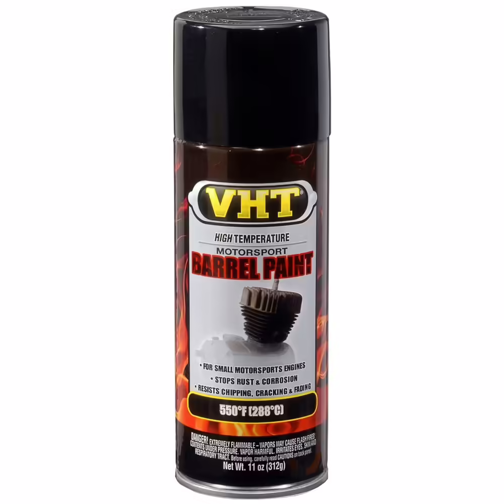 VHT SP905 Gloss Black Motorcycle Barrel Spray Paint