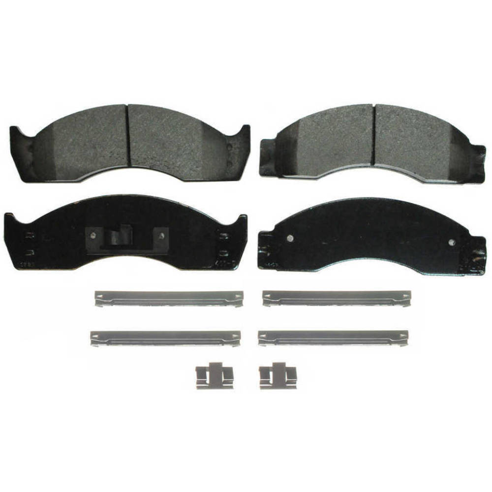 Front Disc Brake Pad Set for 1996-1999 Ford Econoline Super Duty & 1988-1997 F-53 Motorhome Chassis