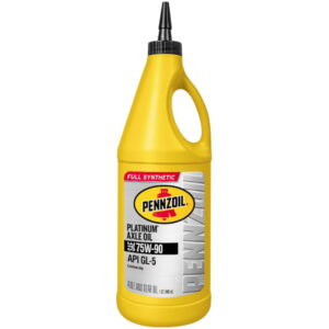 Pennzoil Platinum 75W-90 API GL-5 Full Synthetic Gear Lubricant / Axle Oil - US Quart / 946 ml