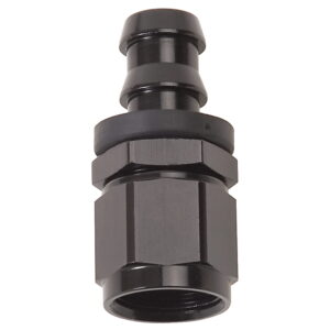 Edelbrock / Russell 624013 -6AN Twist-Lok Straight Hose End With Black Finish