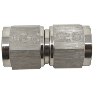 Edelbrock / Russell 640001 -6AN Straight Swivel Coupler Adapter Fitting With Endura Finish