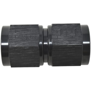 Edelbrock / Russell 640003 -6AN Straight Swivel Coupler Adapter Fitting With Black Finish