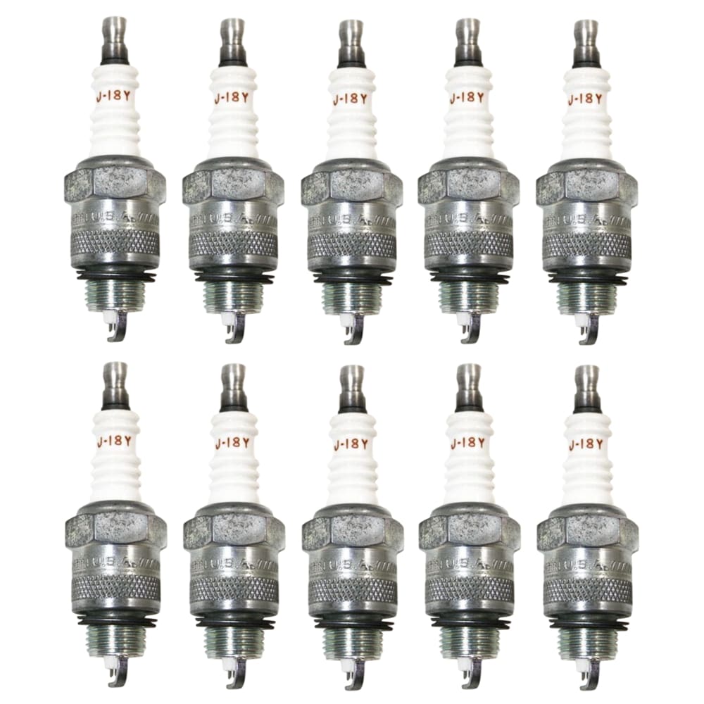 Box Of 10 Champion Vintage Classic Spark Plugs J18Y - In Original Packaging